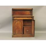 A Victorian mahogany side board, with cellarette drawer, 100cm wide