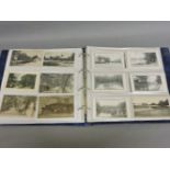 British topographical postcards, London suburbs, Ilford, Stratford, Leyton, Epping, in an album