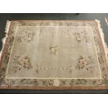 A Chinese plush ground carpet, 335 x 244cm