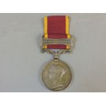 A Second China War medal 1860, with Taku forts 1860, bar and ribbon