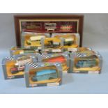 A collection of fourteen Corgi classics, all boxed, and a Models of Yesteryear Preston tram car,