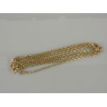 A 9ct gold filed trace chain necklace, 18.5g