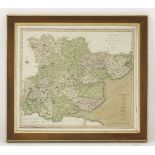 Charles Smith,A New Map of the County of Essex,dated 6 January 1801,49.5 x 45cm