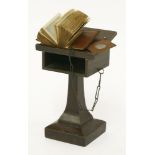 Miniature Chained Bible and Lectern:Glasgow, David Bryce and son, nd. illustrated; full embossed