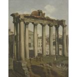 Italian School, 19th centuryTHE TEMPLE OF SATURN, ROMEOil on canvas40.3 x 31.5cm