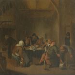 Follower of Jan Miense MolenaerPEASANTS MAKING MERRY IN A TAVERNOil on panel42 x 42cm
