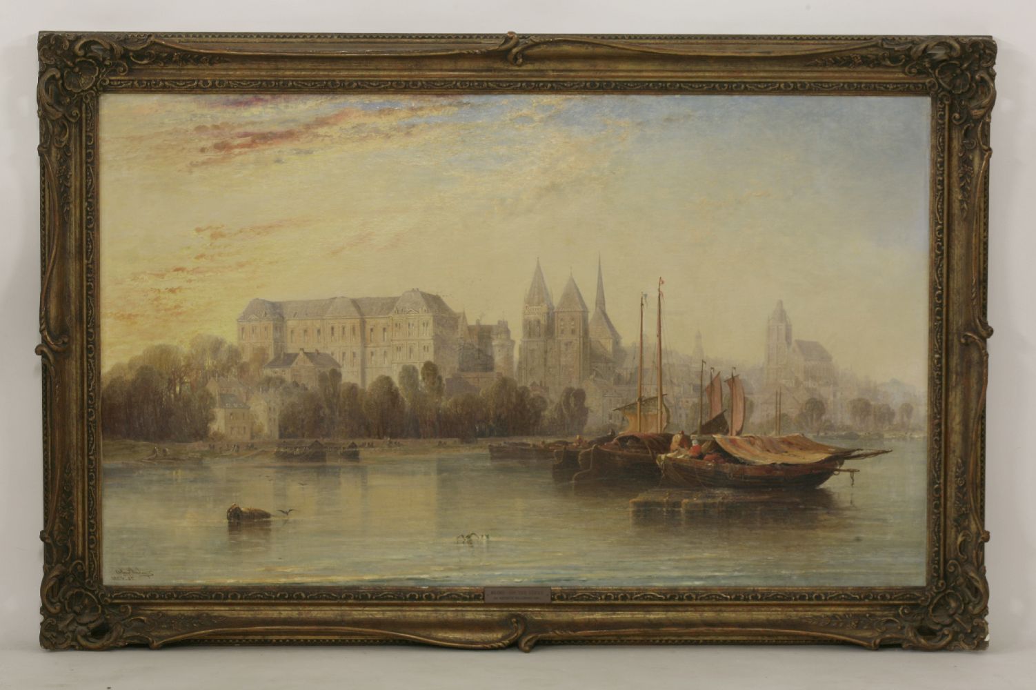 Arthur Joseph Meadows (1843-1907)'BLOIS ON THE LOIRE'Signed and dated 1883, oil on canvas76 x 127. - Image 2 of 4