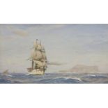 John Simpson Fraser RSW (1858-1927)A TROOP SHIP OFF GIBRALTARSigned and dated 1919 l.l.,