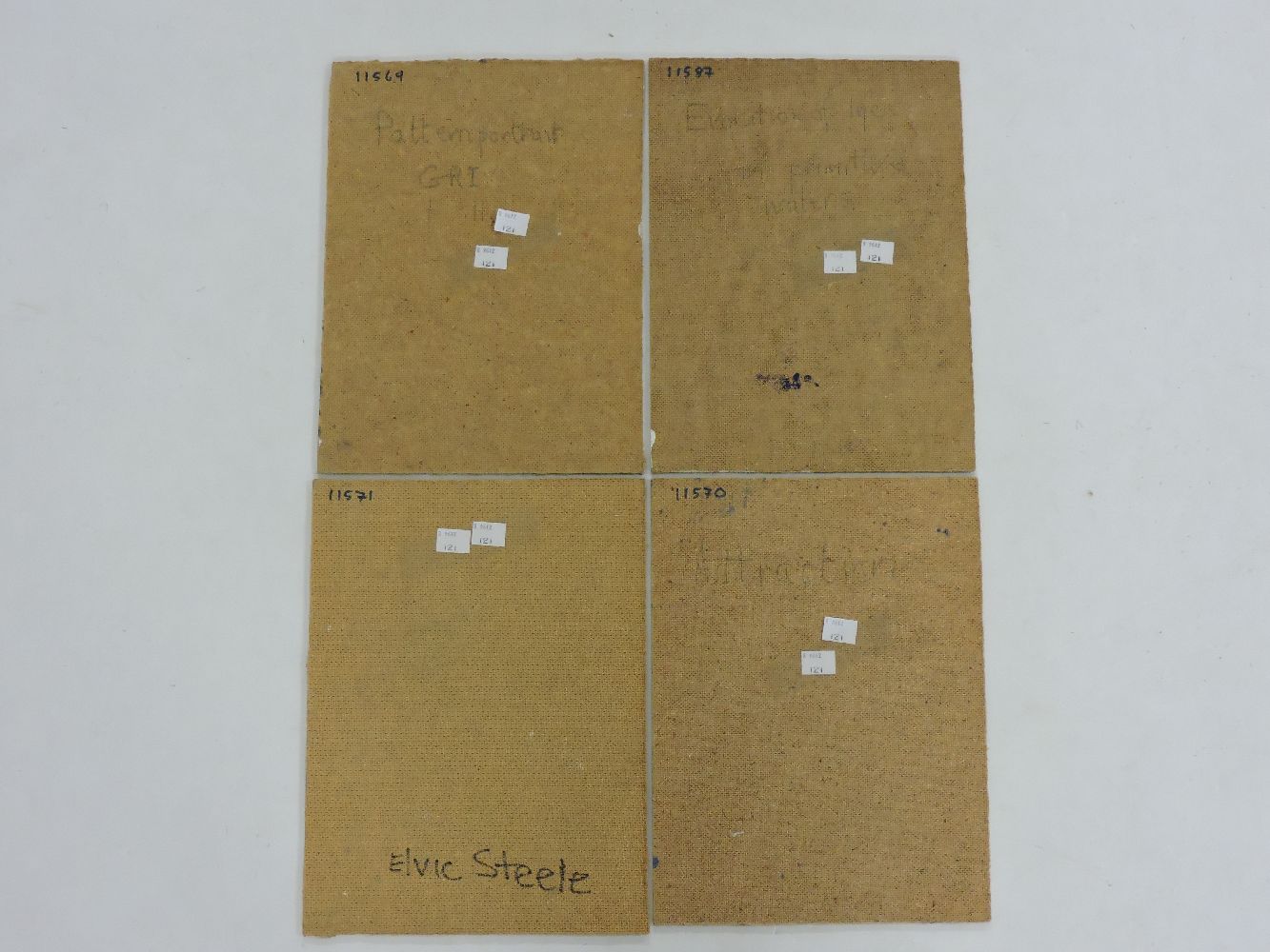 Elvic Steele (1920-1997)'PATTERN PORTRAIT GRI''ATTRACTION''EVOLUTION OF LIFE IN PRIMITIVE WATERS' - Image 2 of 2