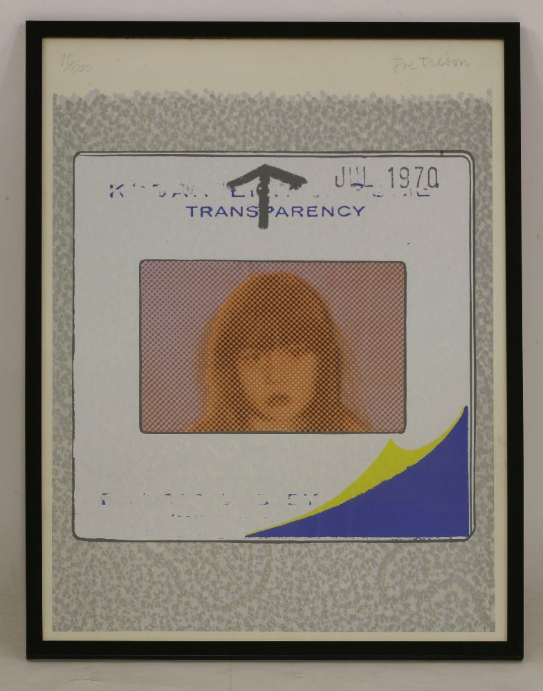 *Joe Tilson RA (b.1928)'TRANSPARENCY'Screenprint, signed u.r. and numbered 18/500 u.l.78 x 59cm* - Image 2 of 3