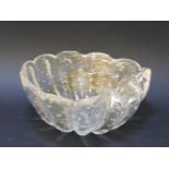 A Murano glass bowl, signed PD Avesa