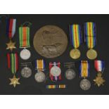 A group of military medals, awarded to members of the Gregory family, comprising Victorian South