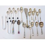 A small quantity of silver teaspoons, etc