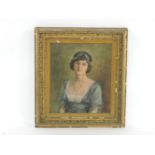 A F TurnerHALF LENGTH PORTRAIT OF AN EDWARDIAN LADYSigned and dated 1902, oil on canvas58 x 50cm