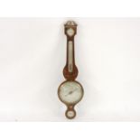 A George III mahogany wheel barometer, Maspoli Monti & Co, Sandwich, 97cm high