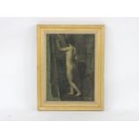Late 19th/early 20th century FULL LENGTH PORTRAIT NUDEUnsigned, oil on canvas59.5 x 43cm