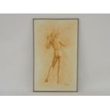 Frank Aris (American, 20th century)FULL LENGTH FEMALE NUDEOil on canvas101 x 60cm