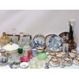 A quantity of china and glass ware