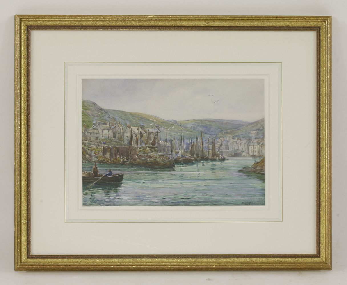 William Carlaw (Scottish, 1847-1889)POLPERRO HARBOURSigned l.r., watercolour and bodycolour25 x - Image 2 of 3