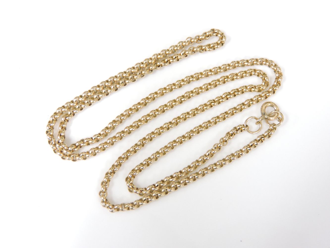 A 9ct gold baby belcher chain necklace, 7.5g