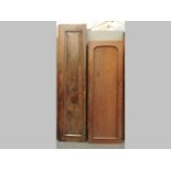 High mahogany panelled doors