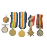 A Queen's South Africa medal, to Pte A Field, 1st Essex Regt with Paardeburg and Relief of Kimberley
