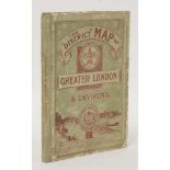 The ‘District’ Map Of Greater London And Environs:Sampson Low, 1902, 1st edn. (stated on front