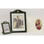SIGNED ROYALTY:1. Diana and Charles: photo, mounted and signed by both, 1981;2. Prince Charles: