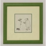 SHEPARD, Ernest Howard (1879-1976):Ratty and Mole,Signed with initials, pen and ink12 x 11cm, framed