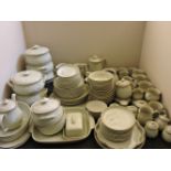 A large quantity of modern Denby dinner and tea wares