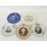 A collection of Wedgwood plates, Bicentenary University Hall, Ohio Wesleyan University, Theodore