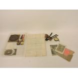 Great War medals and ephemera, relating to Private Albert James Greenaway, to include a Death