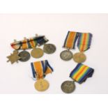 A group of four Great War medals, comprising 1914/1915 Star, War and Victory and Long Service medals