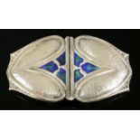 An Arts and Crafts sterling silver buckle,designed by Archibald Knox for Liberty, Birmingham 1907, a