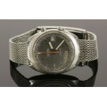 A gentlemen's stainless steel Omega Chronostop Genève automatic bracelet watch, c.1969-1970,