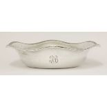 An American silver bowl, HBby Gorham, Sterling, A9140,of spot hammered circular form with wavy