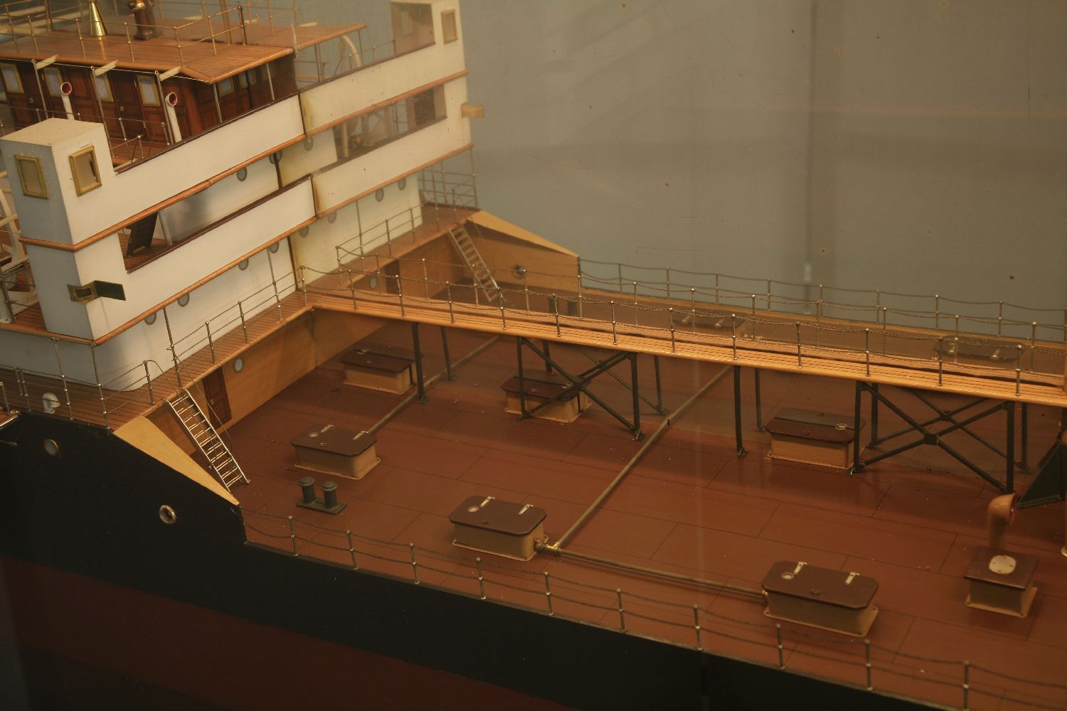 A mahogany cased half ship model 'Mobiloil',with a mirror back, cracked, labelled 'Mobiloil', with - Image 17 of 17