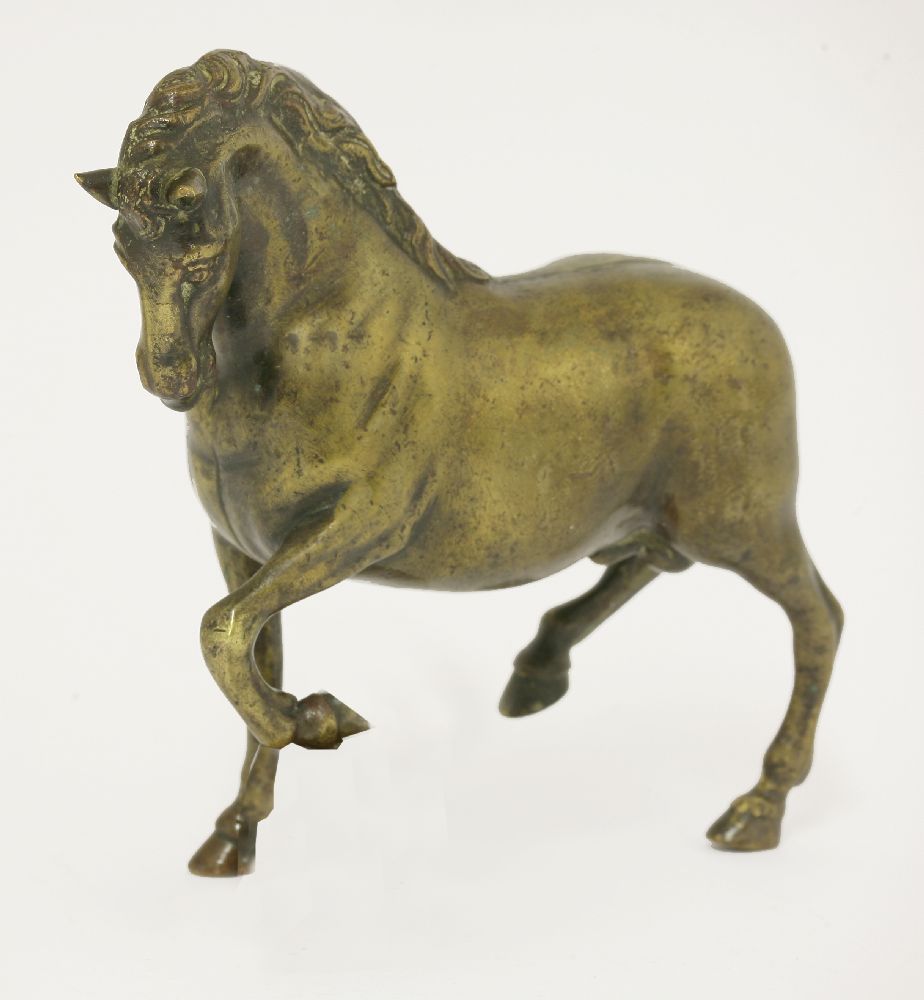 An Italian Renaissance bronze horse,probably Padua,16.5cm high