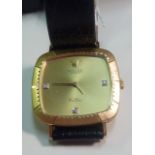 A gentleman's Rolex Cellini Wristwatch, the gold dial signed Rolex,