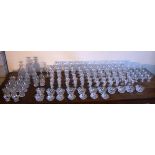 A large and very fine hand cut glass Drinking Suite,