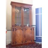 A fine quality late Regency period mahogany Library Bookcase of generous proportions,