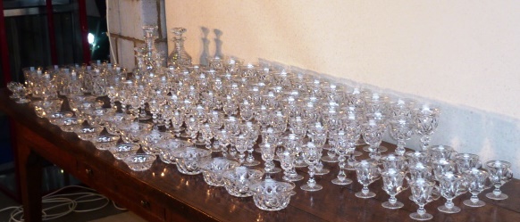 A large and very fine hand cut glass Drinking Suite, - Image 4 of 5