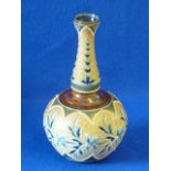 A Doulton Lambeth stoneware Bottle Vase, impressed mark "Art Union of London" mark to underside,