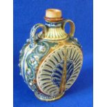 A Doulton Lambeth two handled stoneware Flagon dated 1875,
