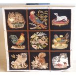 A large and impressive 20th Century Berlin work woollen Panel designed by Elizabeth Bradley,