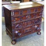 A late 17th Century oak Chest,