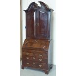 An antique mahogany Bureau Cabinet,