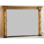 A large and fine Regency period gilt framed Overmantel Looking Glass,