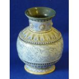 A Doulton Lambeth stoneware Vase dated 1876,