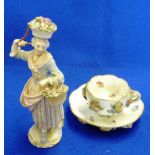 A 19th Century hand decorated Meissen porcelain Figure,